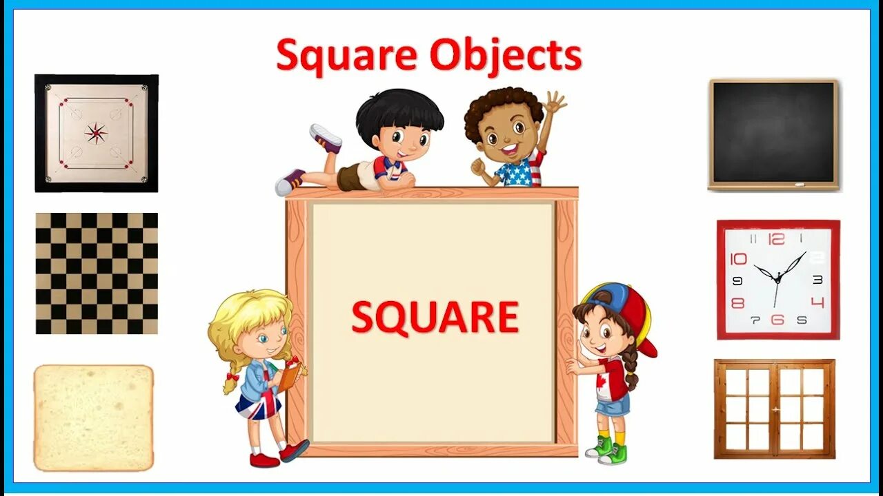This in is a square. Square objects. square shape objects. square shape kids. square draw.
