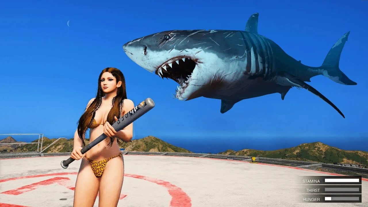 Кто скрывается под маской акулы в 5. Shark GTA 5. GTA 5 акула. Megalodon Shark GTA 5. GTA 5 Shark Attack.