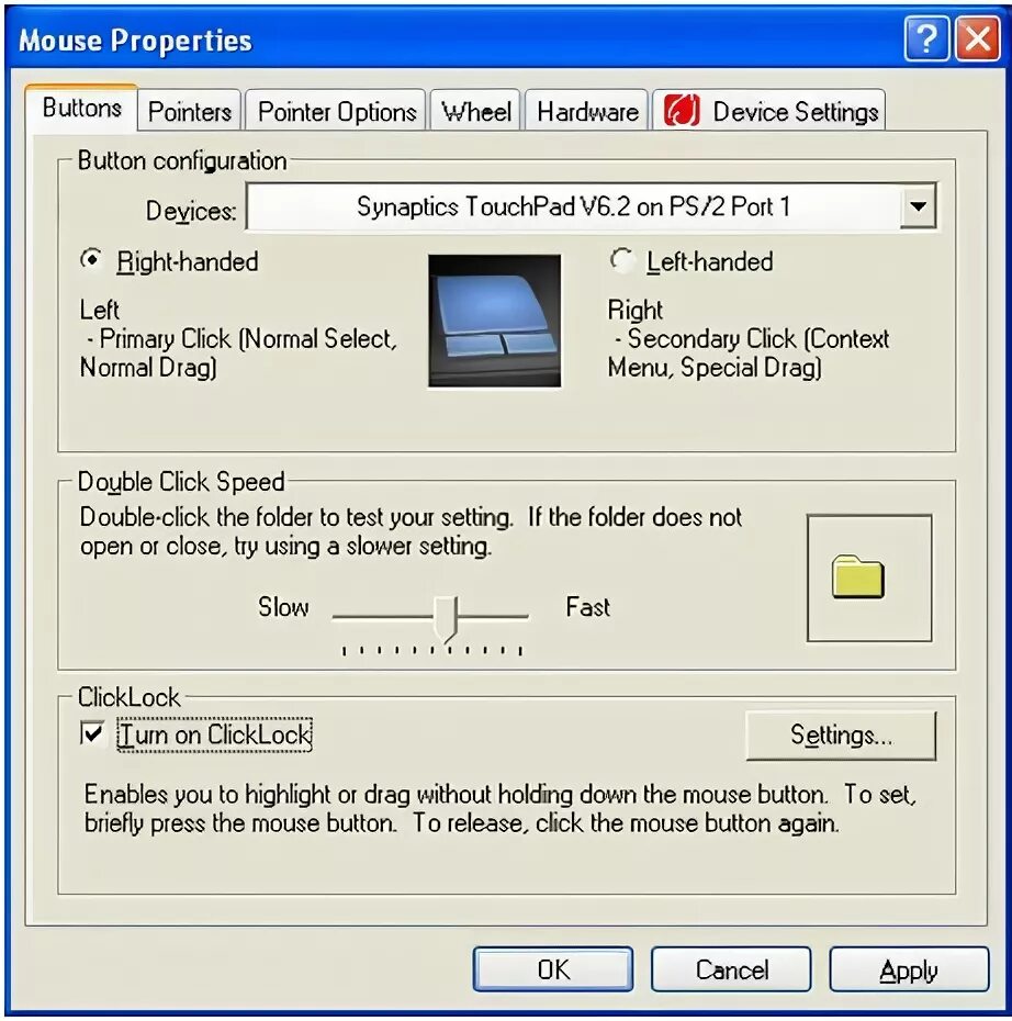 Device properties. Mouse properties. Sounds and Audio devices properties download.