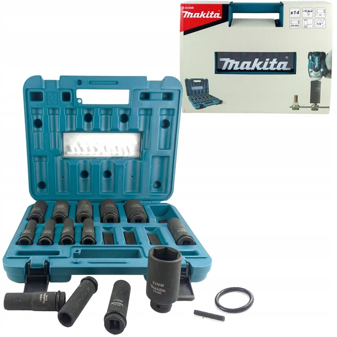 Набор головок makita. Набор ударных головок Макита 3/4. Makita d-41517. Ударные головки Макита. B-52308.