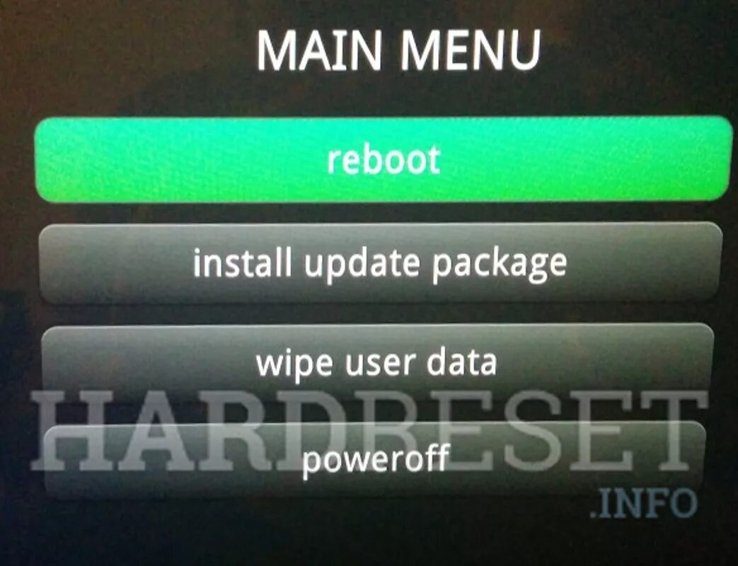 Reboot wipe data что выбрать