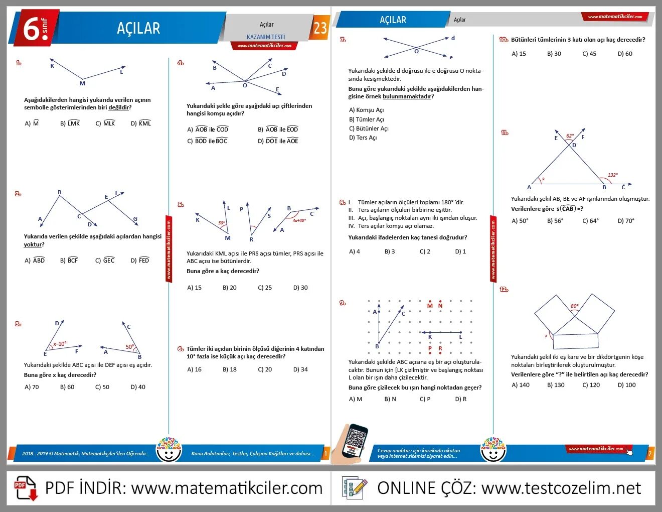 Matematikciler. 6 В sinif. Mentiqi testler pdf. Peoby Testi pdf. Тесты 1 pdf