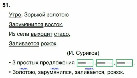 Утро зорькой золотою зарумянился