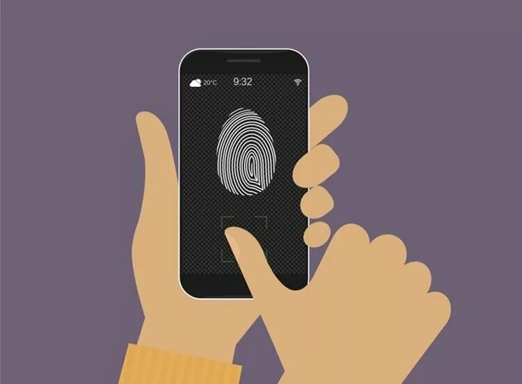 Разблокировка по отпечатку пальца. Сканер отпечатка пальца на смартфоне. смартфон с отпечатком. андроид с отпечатком пальца. разблокировка телефона по отпечатку пальца.