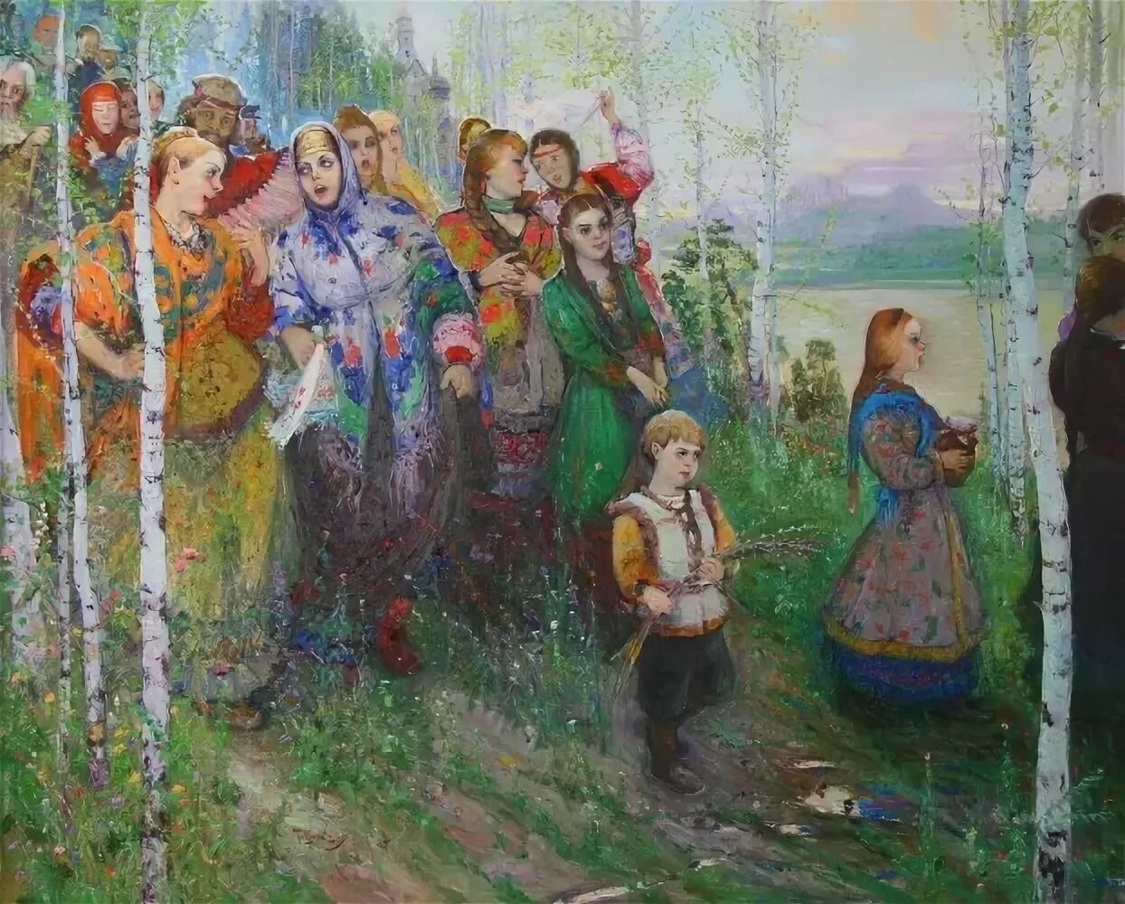 Хоровод южных славян 4. Осенины. осенины картины. картина &quot;праздник троицы&quot;, а. вострецова. осенины хоровод.