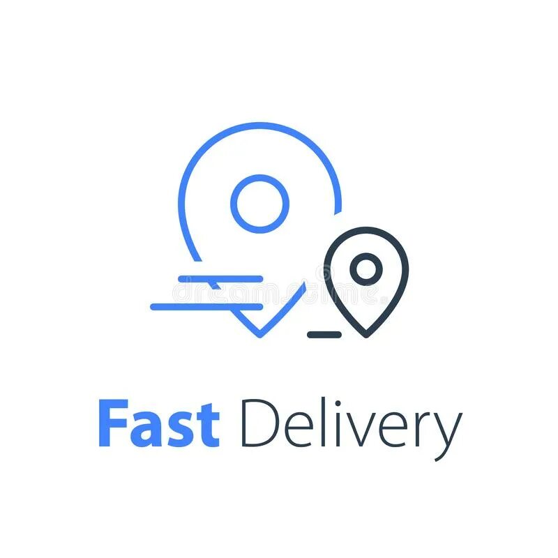 Fast order. Дистрибутион доставка. Transportation solution services logo.