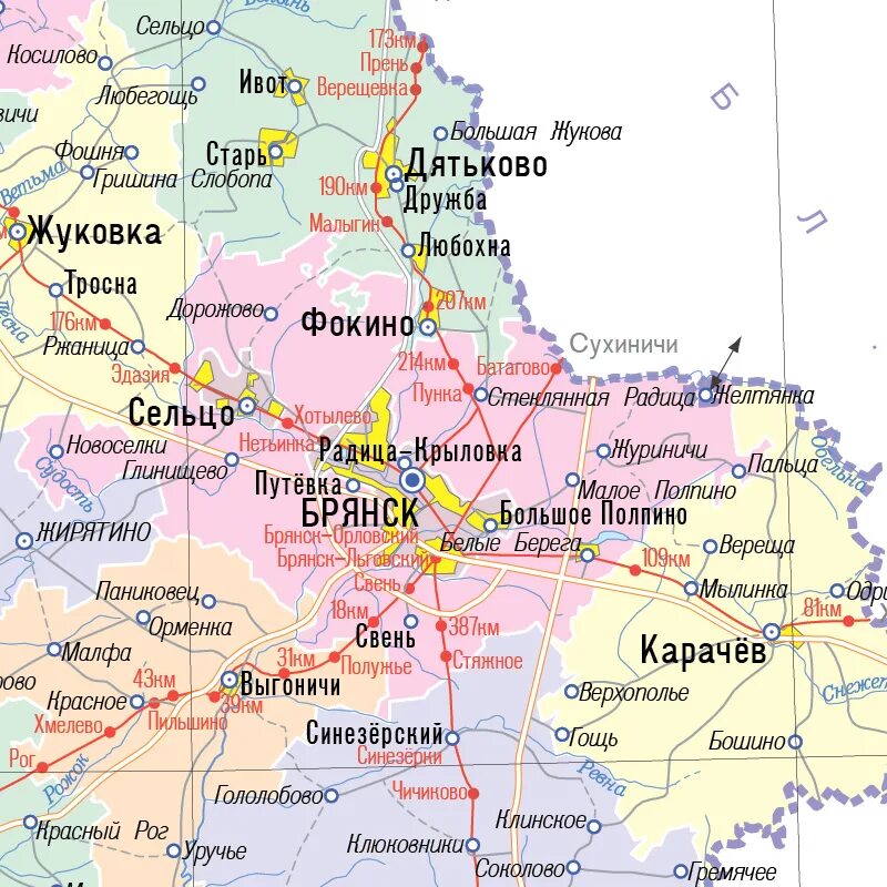 Брянская на карте россии. Брянская область на карте с городами. Г Дятьково Брянской области на карте. Брянск на карте. Фокино Брянская область на карте.