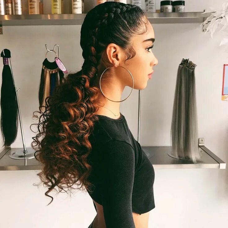 Graduation Hairstyle 2019 - - #frisuren #curlyhairstyles2019 Cute hairstyles for