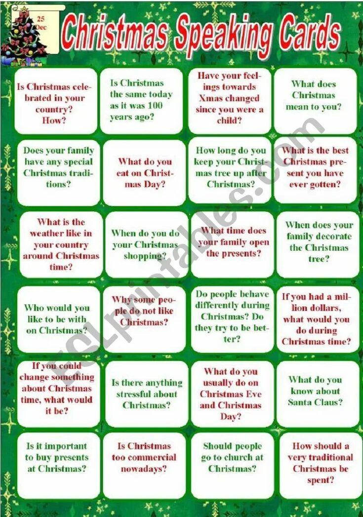 Christmas lesson upper intermediate. Christmas speaking cards. новый год speaking cards. christmas speaking activities. speaking about christmas.
