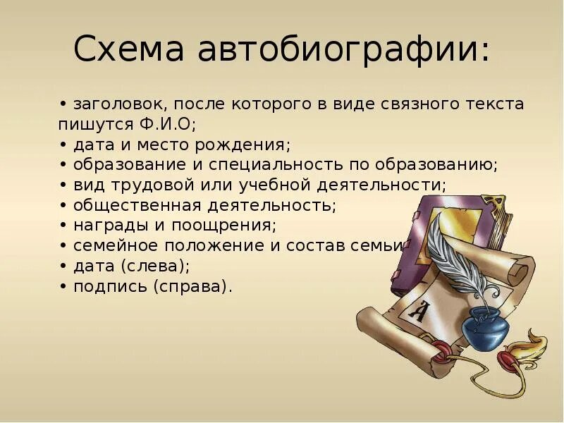 Что такое связной текст. Образец текста документа в виде связного текста. автобиография картинки для презентации.