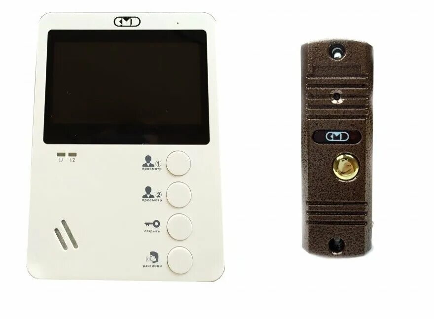 Комплект видеодомофона с вызывной панелью. Cmd-vd44. Видеодомофон cmd-vd73-Kit. Cmd-vd73 цветной видеодомофон. Домофон cmd-vp60c-110.