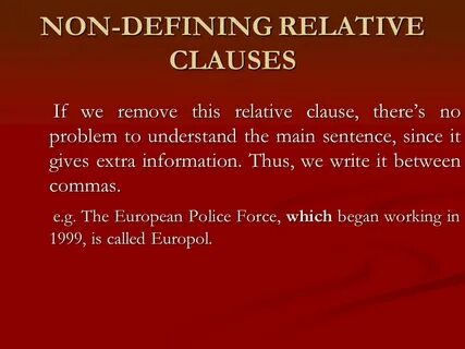 Defining relative перевод