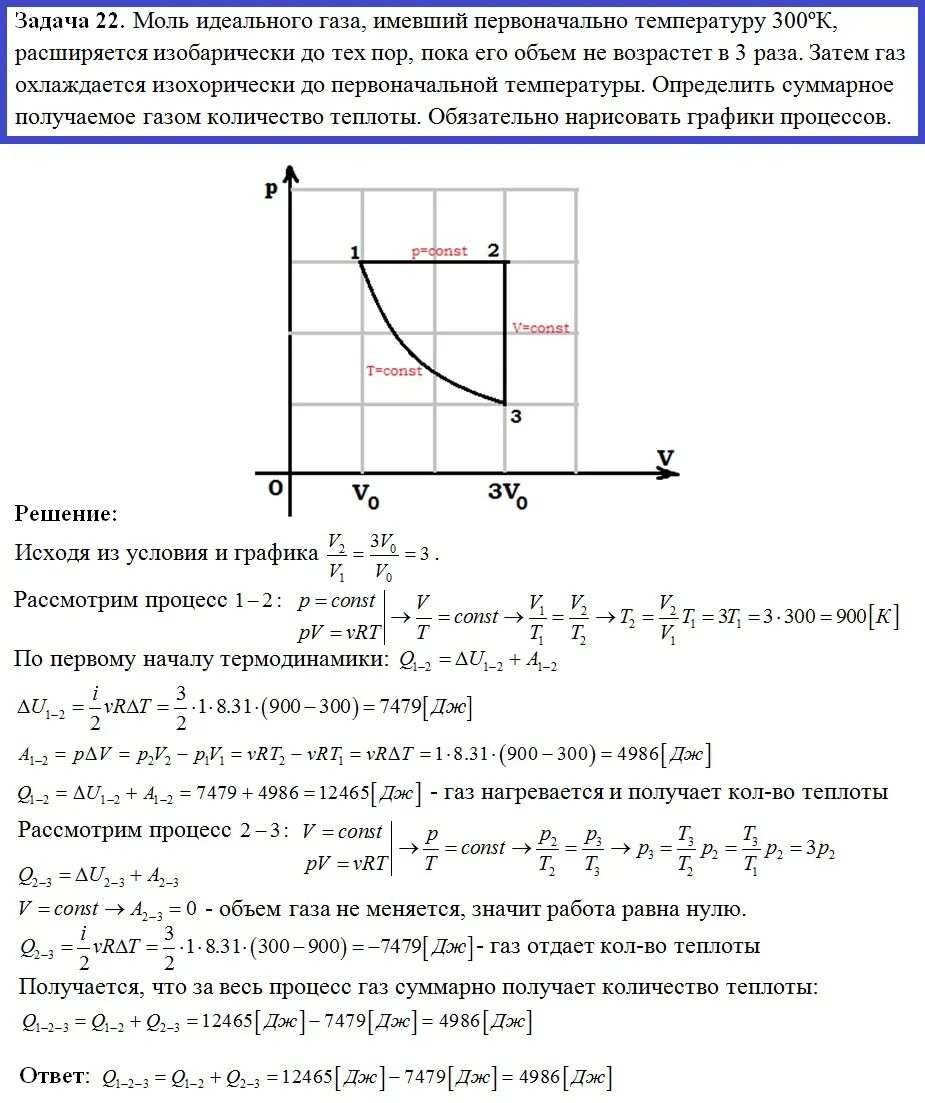 1 Моль идеального одноатомного газа. Моль идеального газа. Количество тепла, полученное газом. Один моль идеального газа.