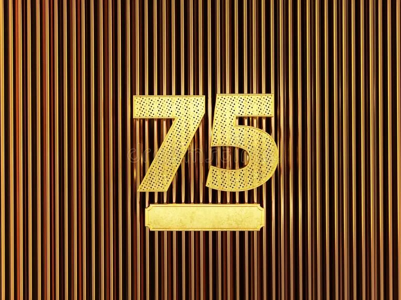 Маленькие цифры 75