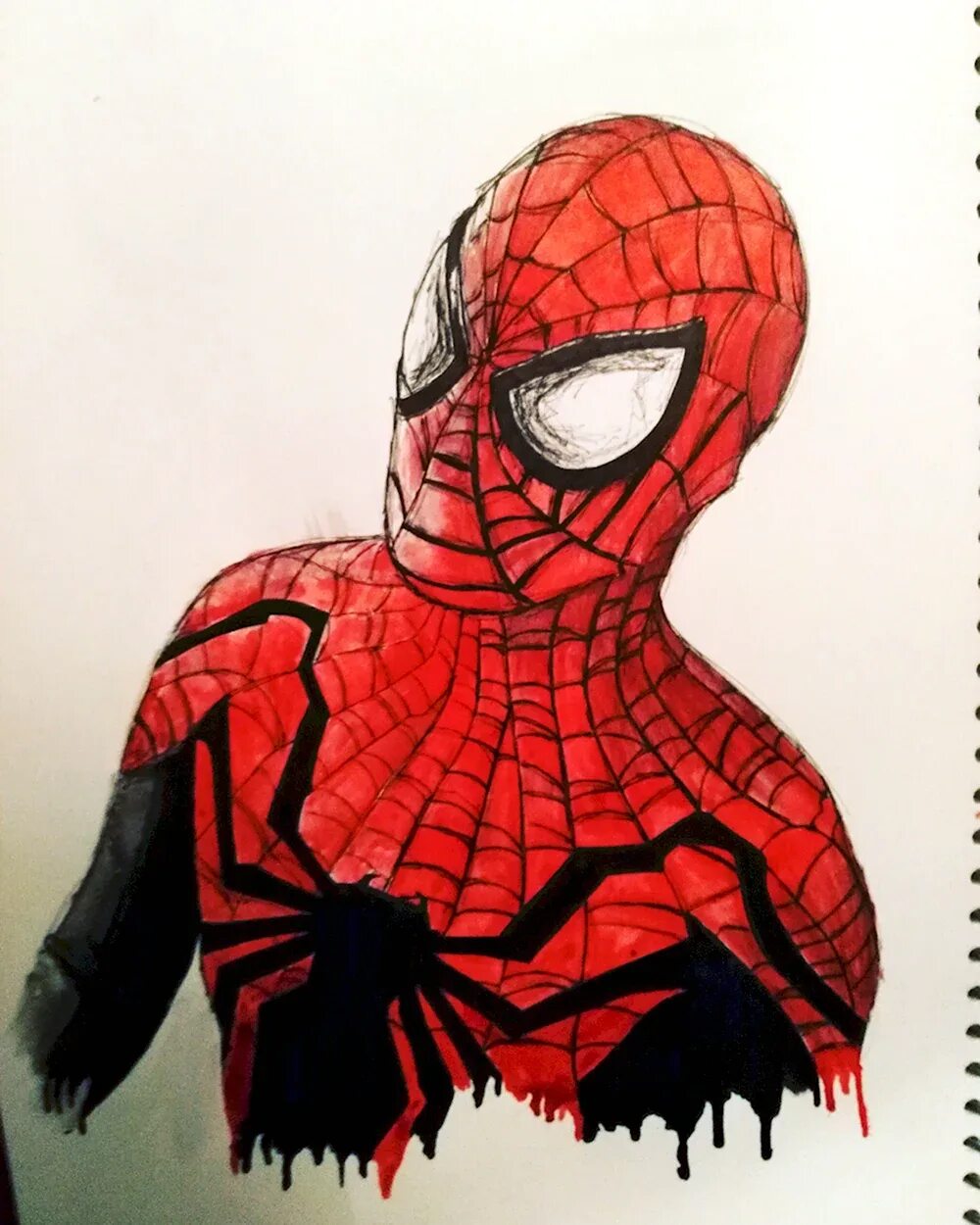 Draw spider man