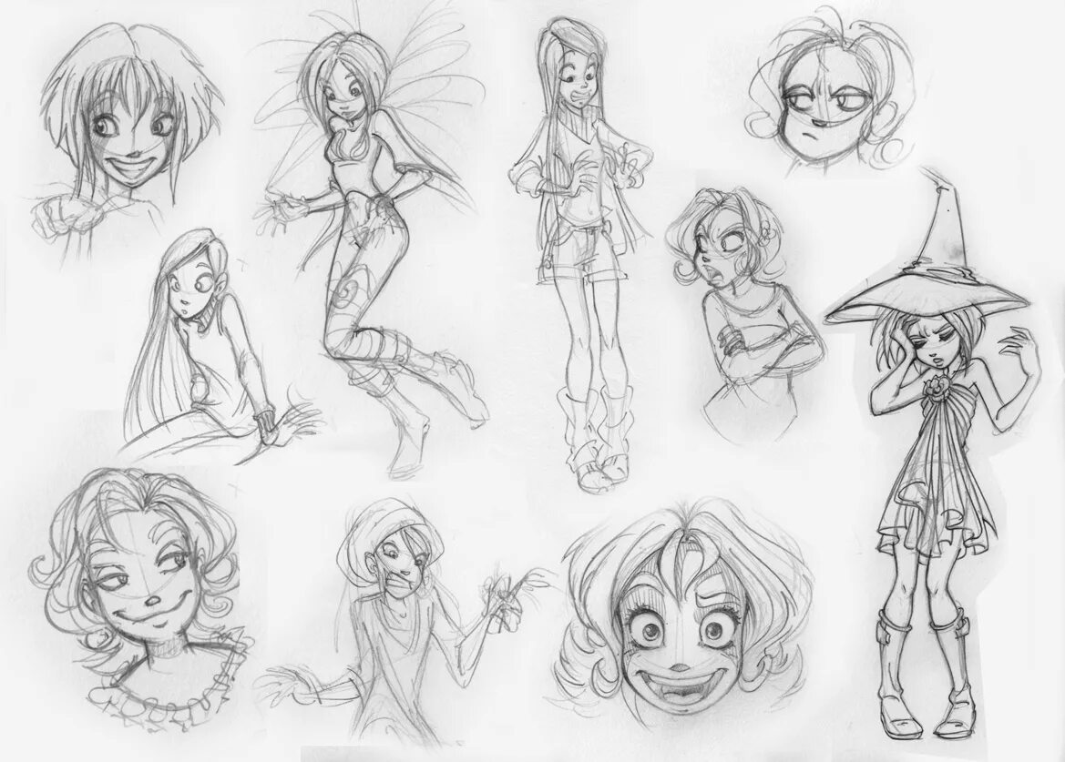 Стили рисования. Скетчи мультяшных. Персонажи для рисования. Скетчи персонажей. Скетчи мультяшных.