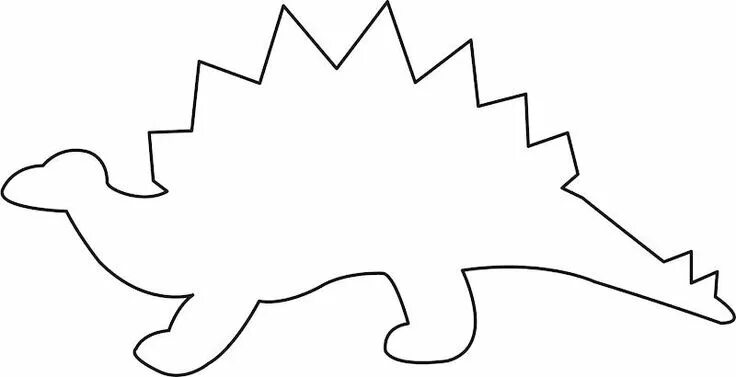 Pin on Felt Crafts Dinosaur outline, Dinosaur crafts, Dinosaur template