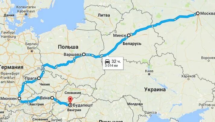 Как добраться до варшавы