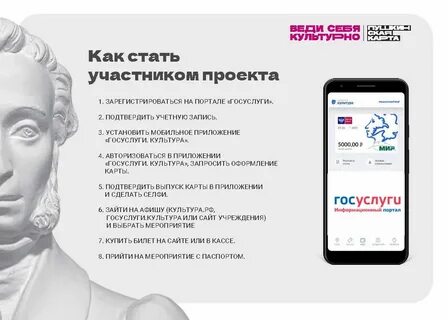 Сделать пушкину карту