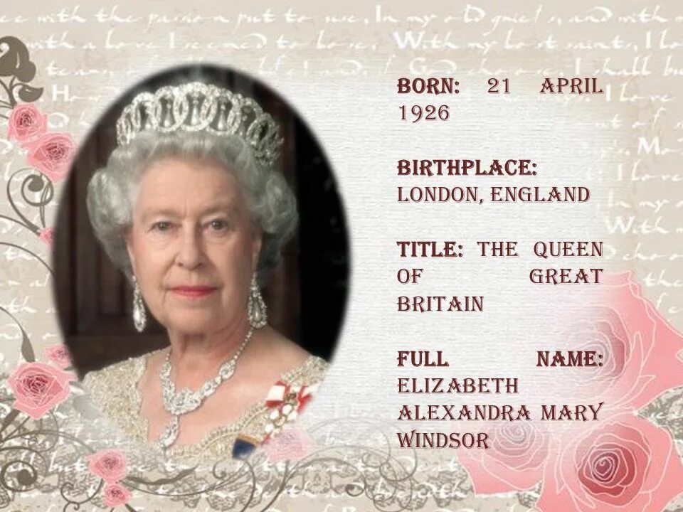 The name of queen is. The name of queen is