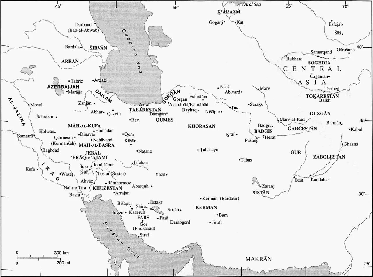 Казвин на карте Персии. Карта современного Ирака. Ктесифон схема. Хорасан на карте