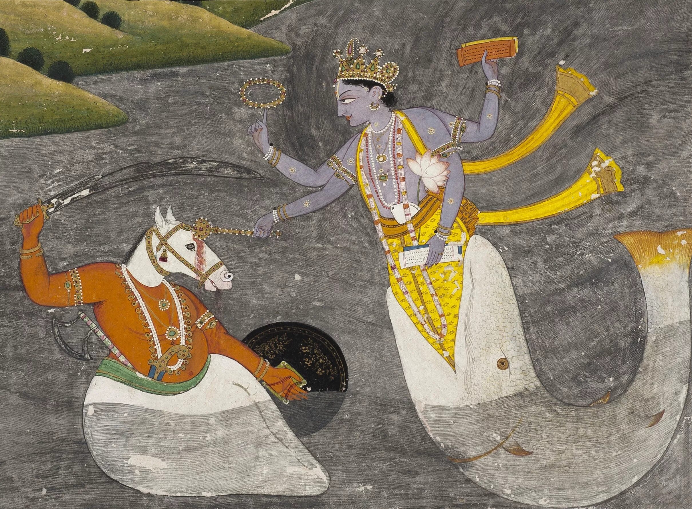 Вишну матсья. Ману и матсья рыба. Вишну матсья. Вишну сказание о потопе. Матсья аватара вишну.