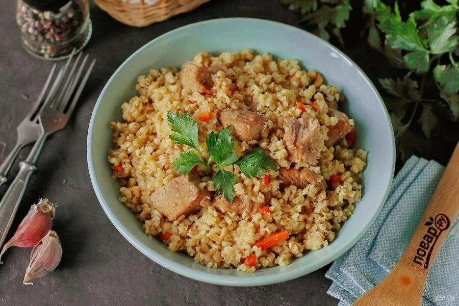 Курица с булгуром