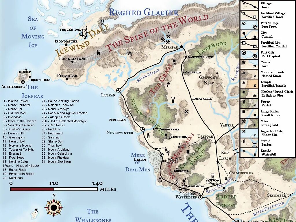 Карта побережья мечей ДНД 5. ДНД карта побережья меча. Карта побережья мечей. Забытые королевства побережье мечей.