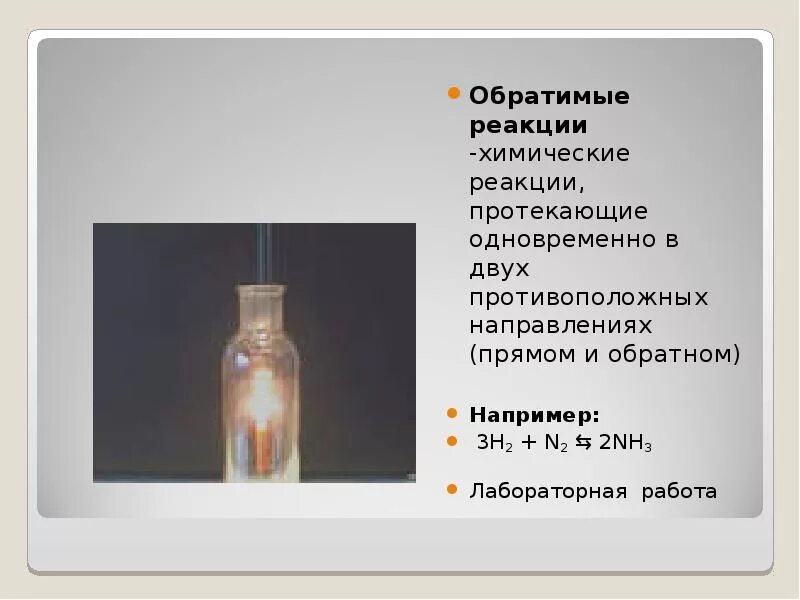 Что такое обратимая реакция