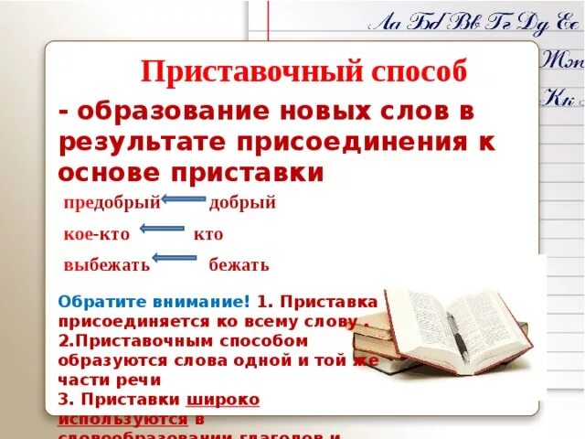 Слово пробежать образовано приставочным способом. Укажите слово которое образовано приставочным способом. Приставочный способ способ. Слово пробежать образовано приставочным способом. Способы словообразования.