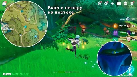 Арашакуна в пещере геншин