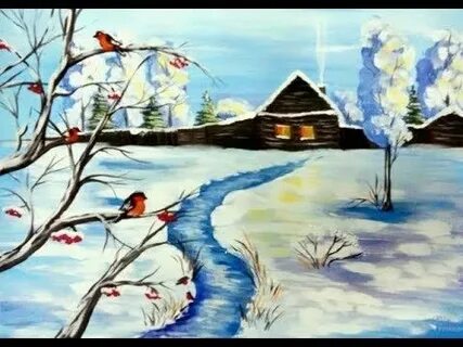 Конец зимы рисунок