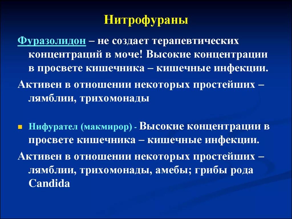 Группа нитрофуранов препараты