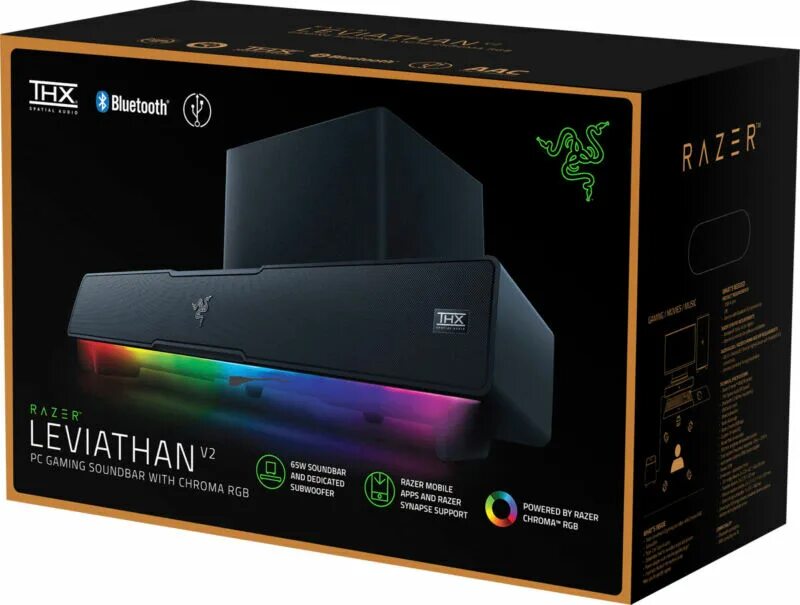 Саундбар razer leviathan v2. Саундбар razer leviathan. акустическая система razer leviathan v2. саундбар razer leviathan v2 x черный.