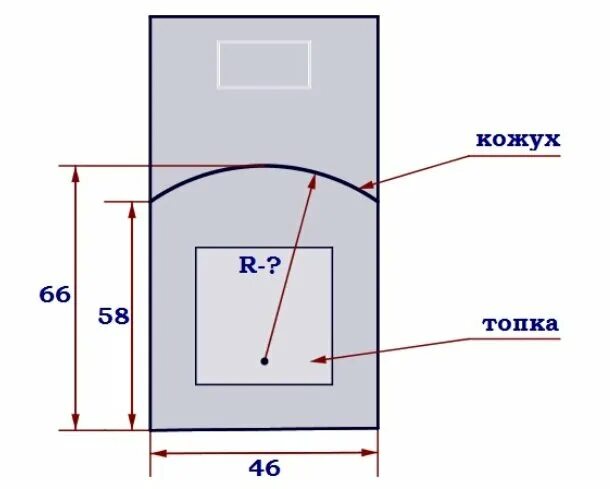 Печь снабжена кожухом вокруг дверцы топки верхняя. Печь снабжена кожухом вокруг дверцы. Радиус закругления арки печи. Радиус кожуха печи. Огэ математика печка 1 5
