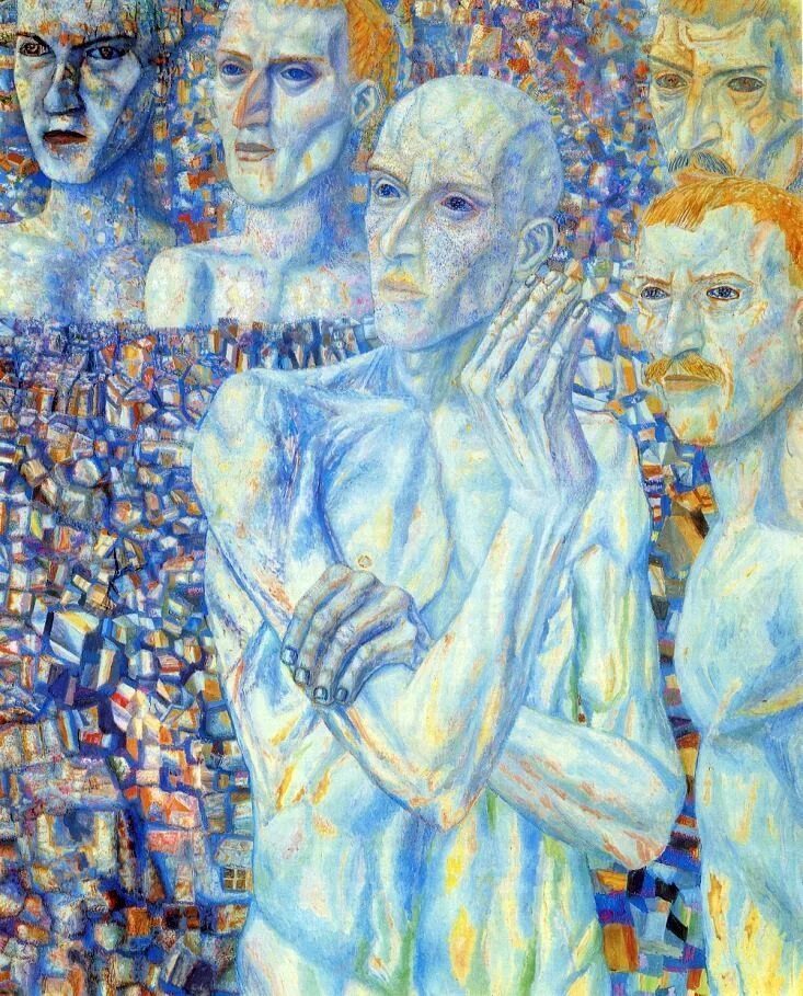 Композиция с шестью лицами