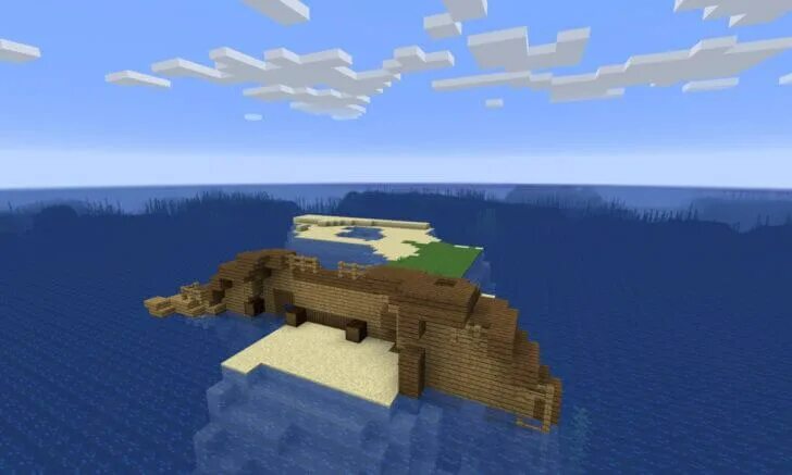 Volcano Island Custom Terrain Map for Minecraft PE Maps for Minecraft PE - MCPE 