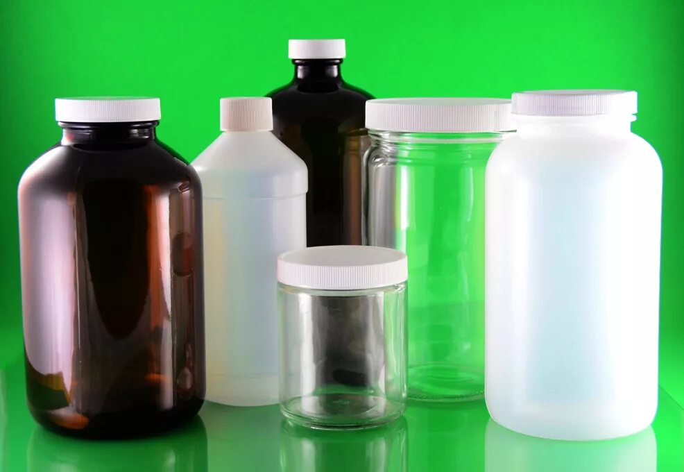 Sample container. Sampling container. special lab container for samples.