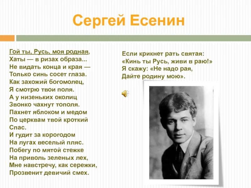 Как захожий богомолец я смотрю твои поля