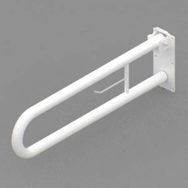 Поручень для инвалидов откидной с бумагодержателем. 01. 100. 100. Поручень с бумагодержателем.