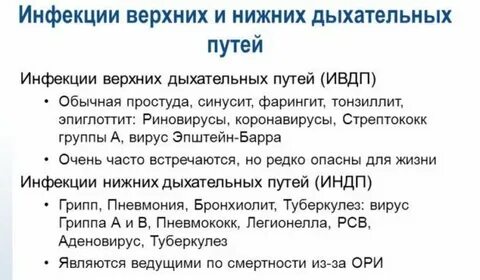 Инфекции дыхательных путей лечение антибиотиками