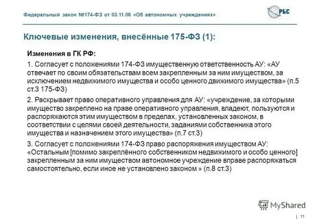 Инструкция 175 с изменениями
