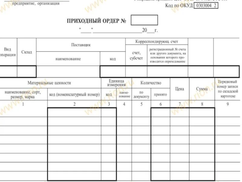 Складской ордер. Приходный кассовый ордер форма м-4. Приходный ордер на склад. Приходный складской ордер м-4. Приходный ордер на материалы м-4.