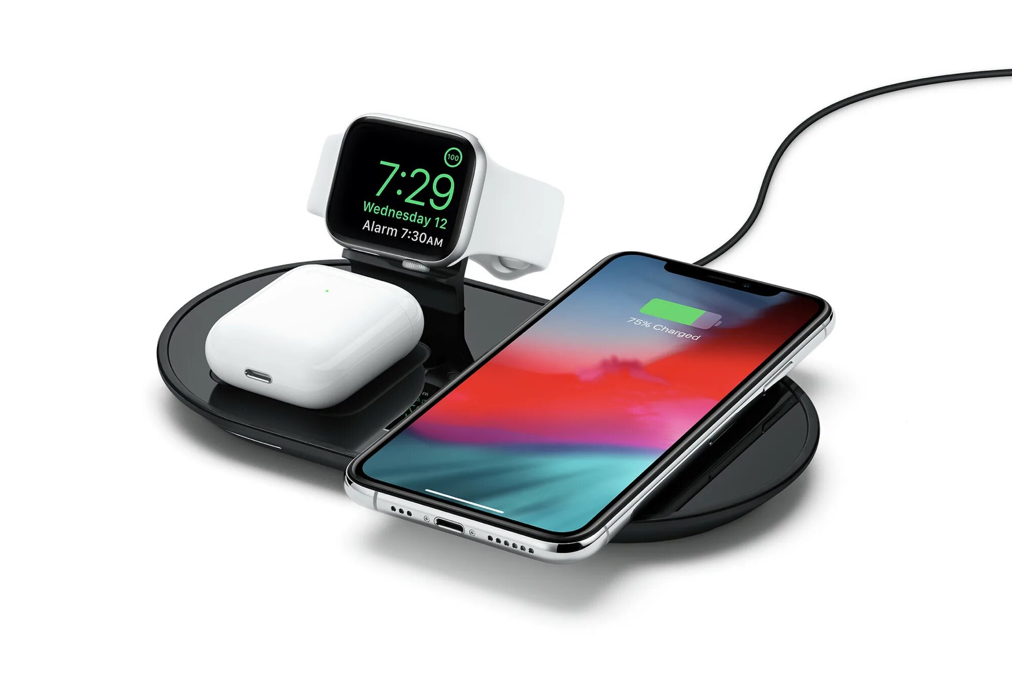 1 charge iphone. Mophie 3-in-1 wireless charging pad. mophie 3 in 1 wireless charger. беспроводное зарядное устройство mophie 3 in 1 wireless charger (black). зарядка эпл беспроводная 3 в 1.