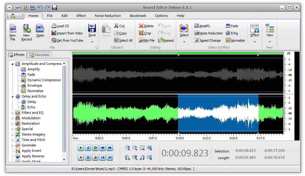 Ютуб приложение звук. Sound Editor. Audio Editor Deluxe. Deluxe программа. Звук приложение.