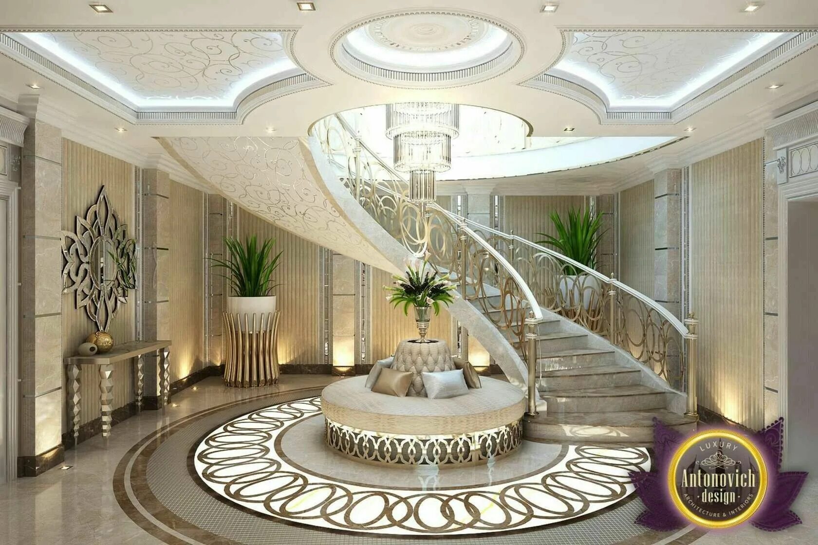 Жить в холе. Luxury Antonovich Design лестница. Luxury Antonovich Design холла. Antonovich Design интерьеры Холл. Antonovich Design Luxury вестибюль.