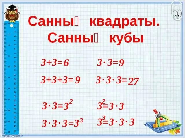 Математика 2 сынып 53. Математика 3 сынып санның кубы. санның квадраты дегеніміз не. куб 3 математика. сандардың квадраты кубы ереже.