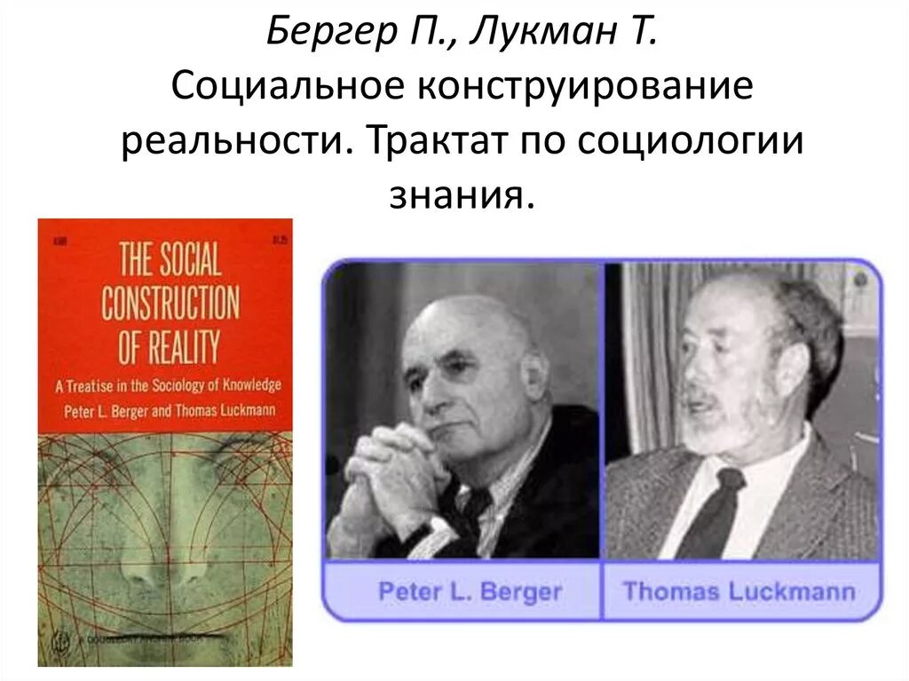 Лукман социальная реальность. П Бергер и т Лукман. П Бергер и т Лукман социальное конструирование.