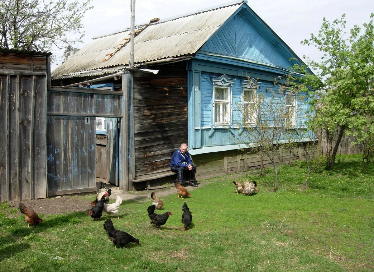 Дома в деревне. Двор в деревне. Дом с хозяйством в деревне. Двор деревенского дома.