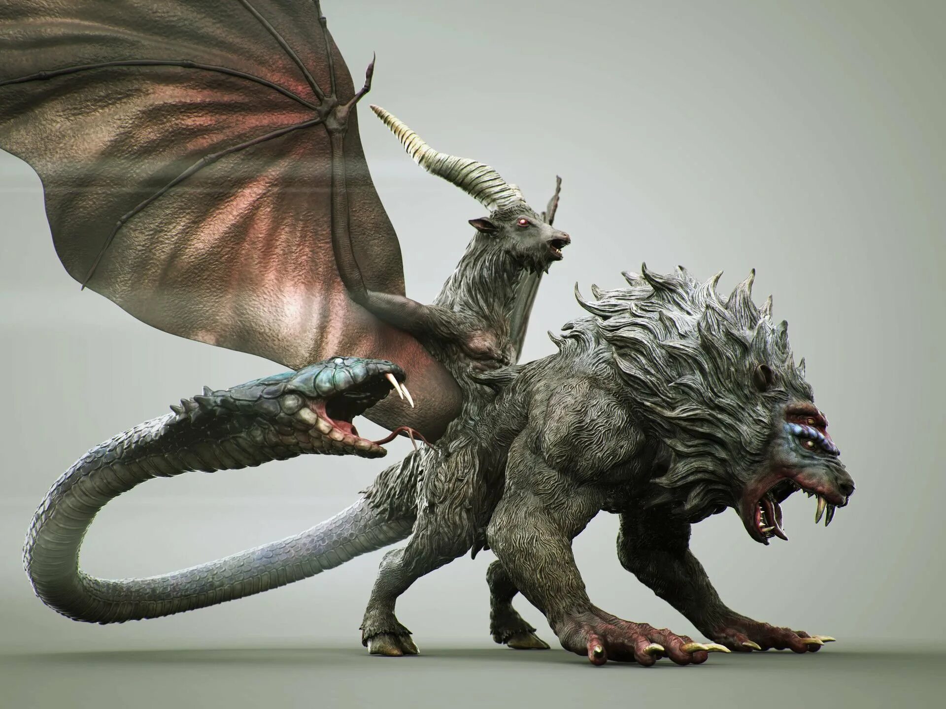 Chimera химера. Химера монстр. химера трехглавая. химера драгон догма.
